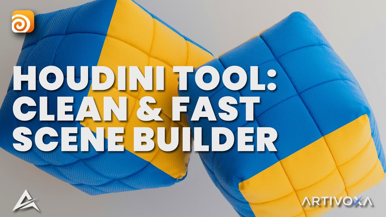 Houdini Tool | Fast Scene Builder &ndash; One-Click GEO, Studio & Material Setup