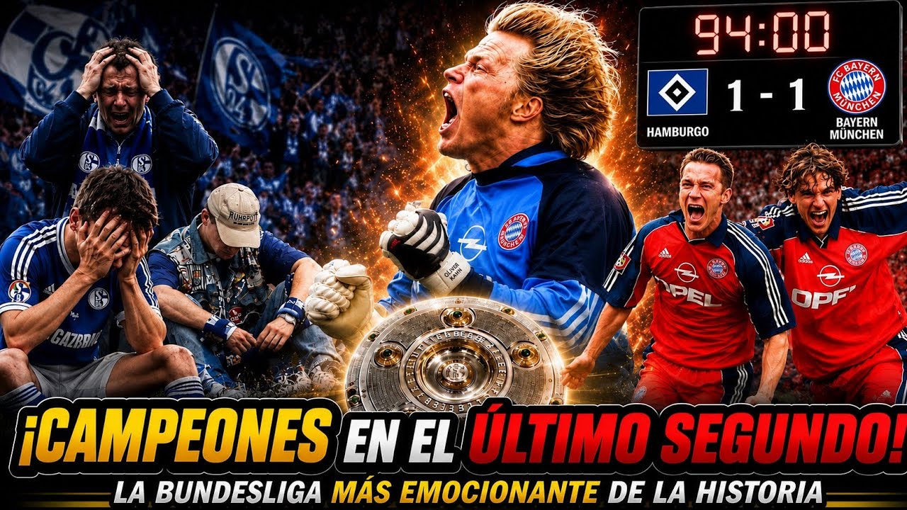 La BUNDESLIGA que el BAYERN ARREBATÓ al SCHALKE en el ÚLTIMO SEGUNDO