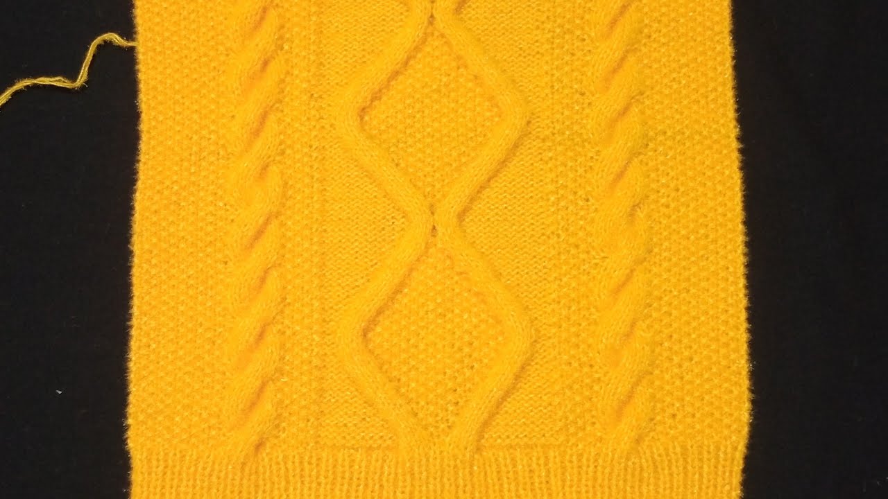 How to Knit Cable stitch || Textured Cable stitch || Knitting Sweater Design For any Project 
