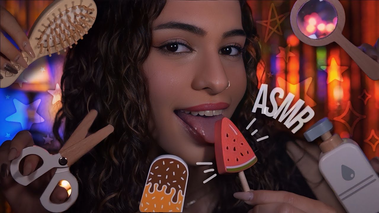 ASMR Brinquedos de Madeira para Relaxar e Dormir • Sons que Acalmam 🧸😴