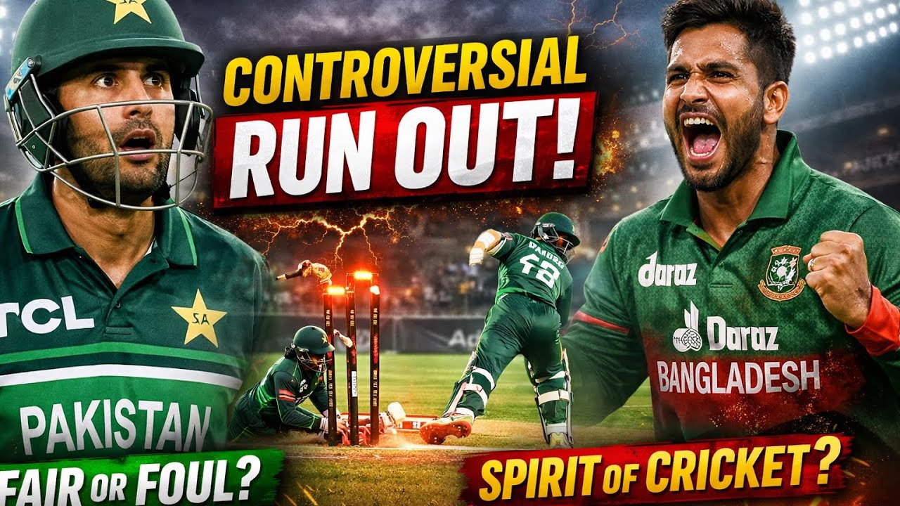 Salman Ali Agha Controversial Run Out 😳 | Pakistan vs Bangladesh 2nd ODI | Pak vs Ban Drama