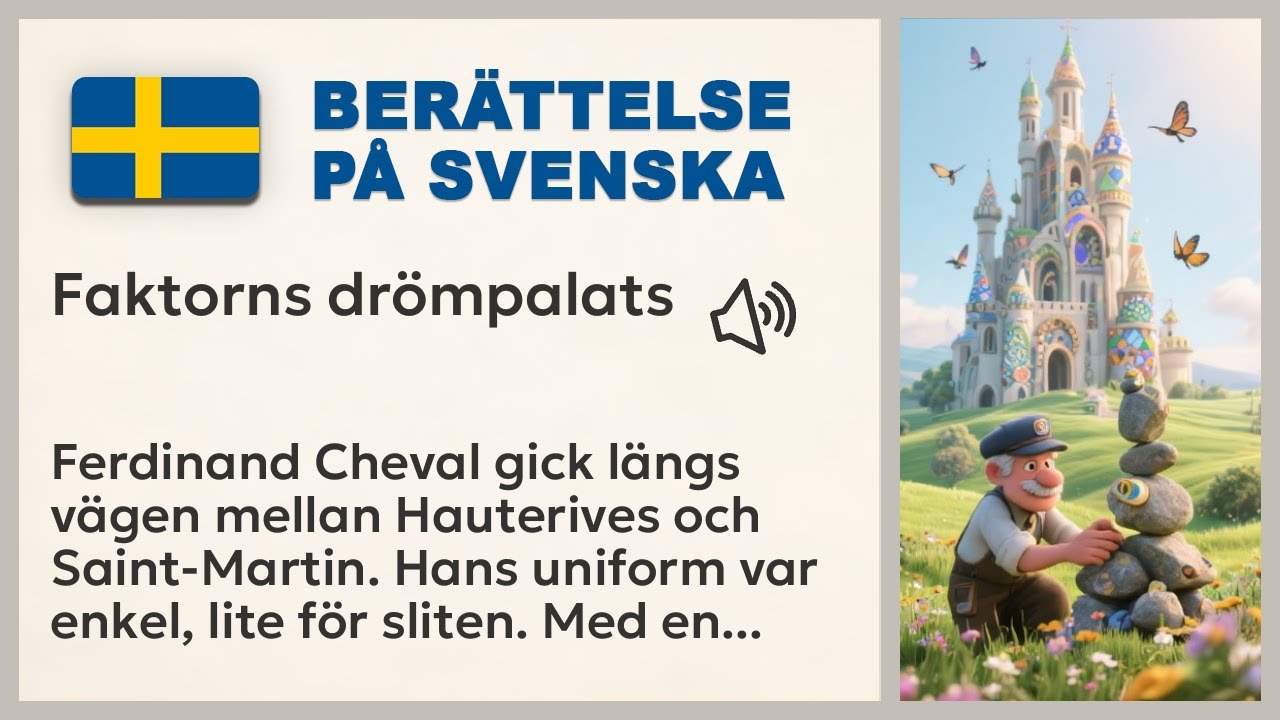 🏰 The Postman's Dream Palace – Learn Swedish through Story | Beginner Level A2-B1