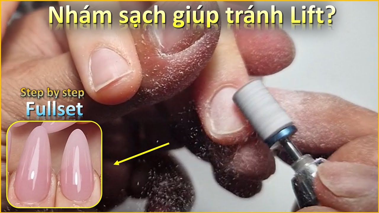 Từng bước làm bộ đắp bột almond shape - Tránh Lift -- Điệp Nguyễn