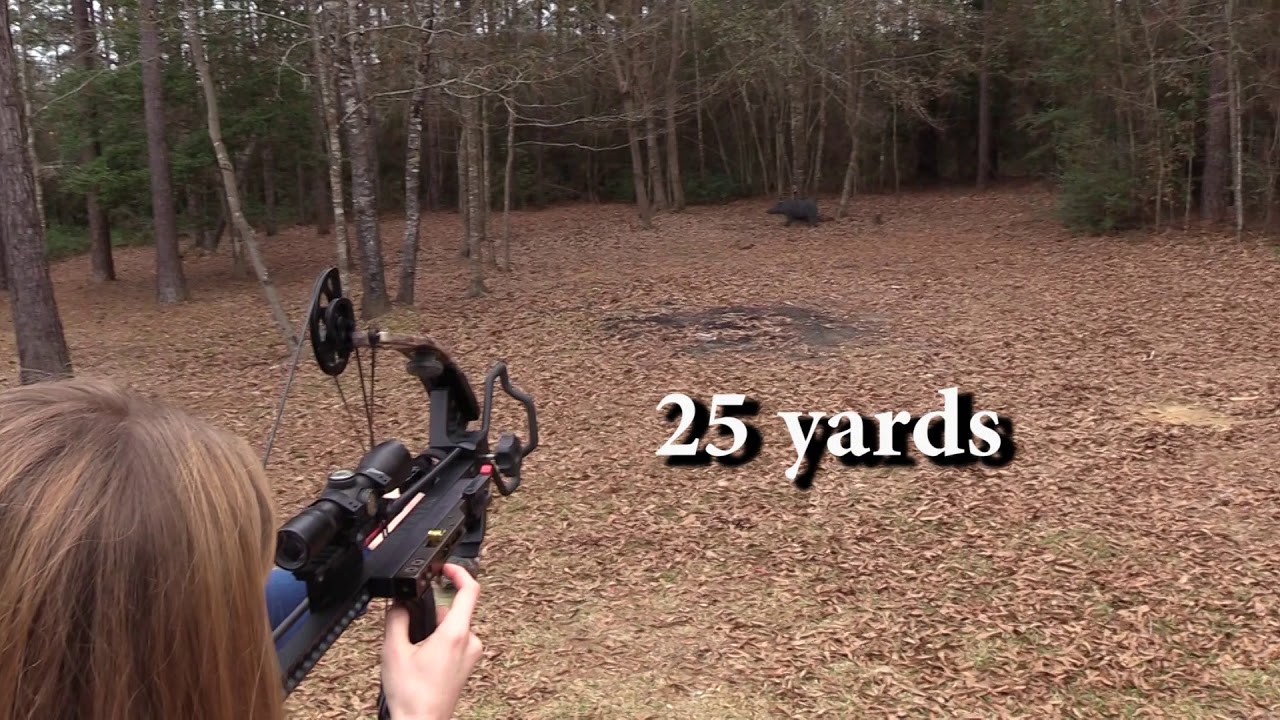 Jaden and Lily shoot the Mini In-Line Vertical Crossbow