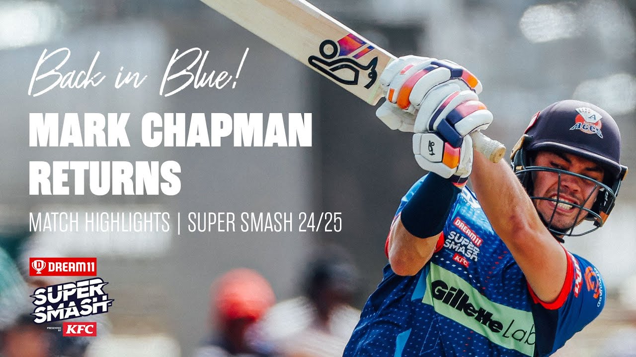 Chapman, Ashok Lead ACES to Massive Win | Match Highlights - ACES vs. Volts | Super Smash 2024/25