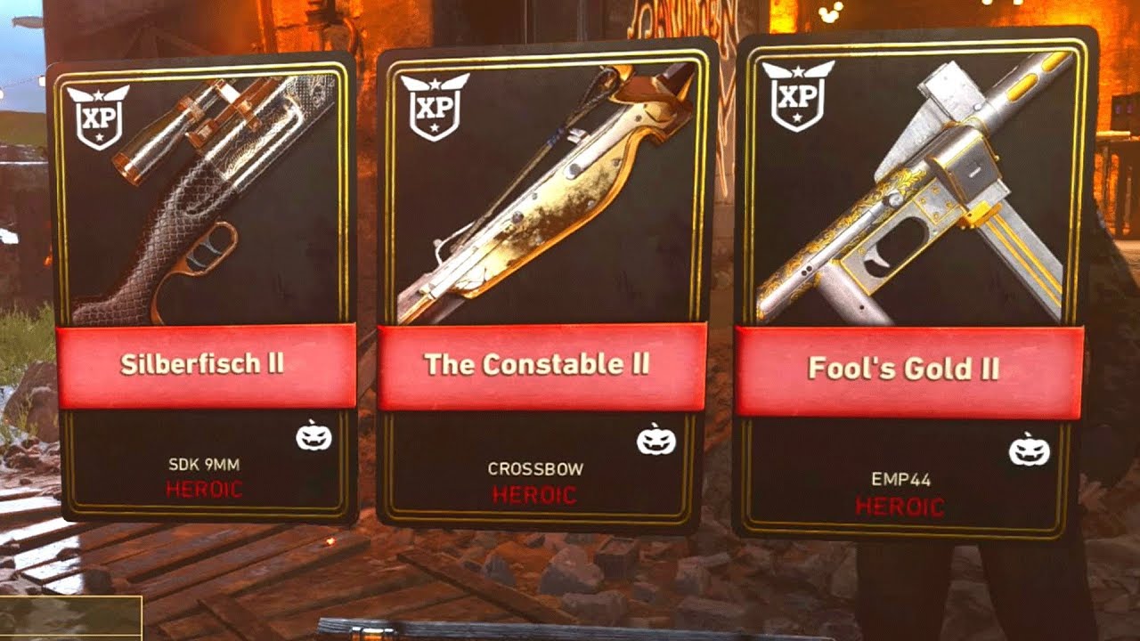 5 HEROIC DLC WEAPONS in 1 OPENING! (COD WW2 HALLOWEEN SCREAM DLC EVENT)