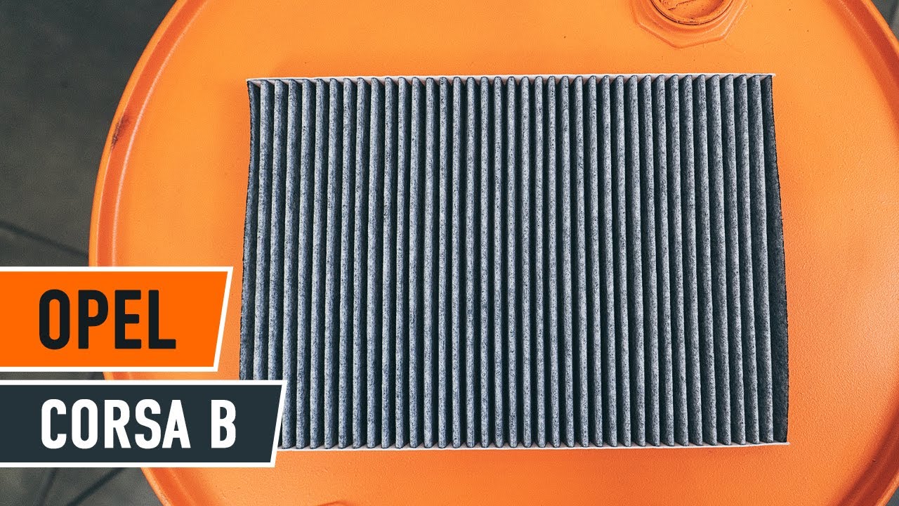 How to change Pollen Filter on OPEL CORSA B TUTORIAL | AUTODOC