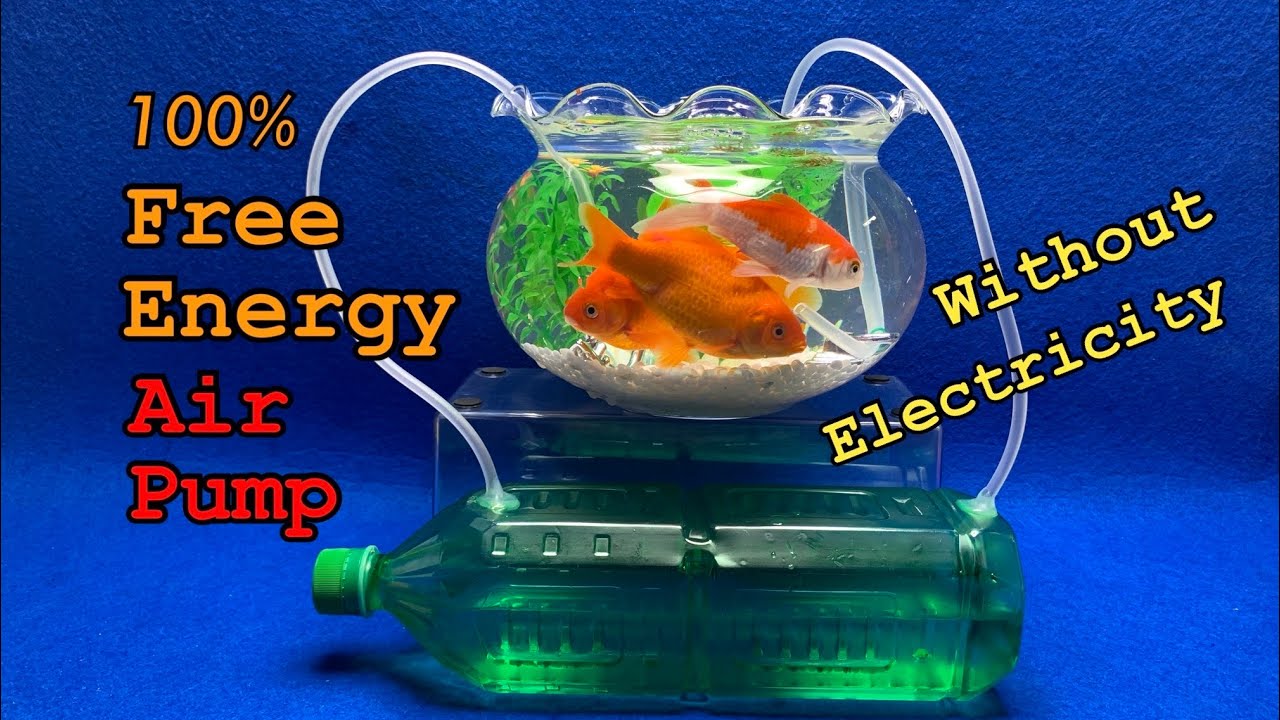 Free Energy Air Pump / Air Pump Without Electricity / 에어펌프 만드는 방법