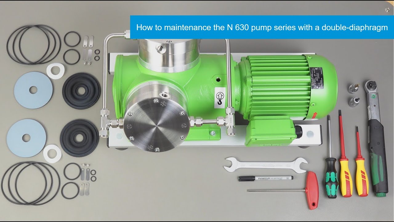 KNF | How to maintenance the N 630 pump series with a double-diaphragm
