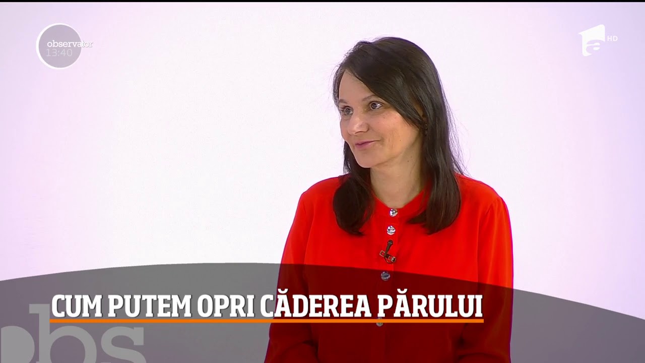 Dermatolog Viviana Iordache - cum tratam caderea parului - Antena 1