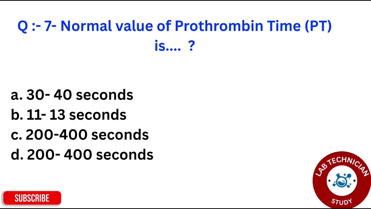 Lab Technician  Exam Questions And Answers | Lab Technician MCQ Series | Lab MCQ Class