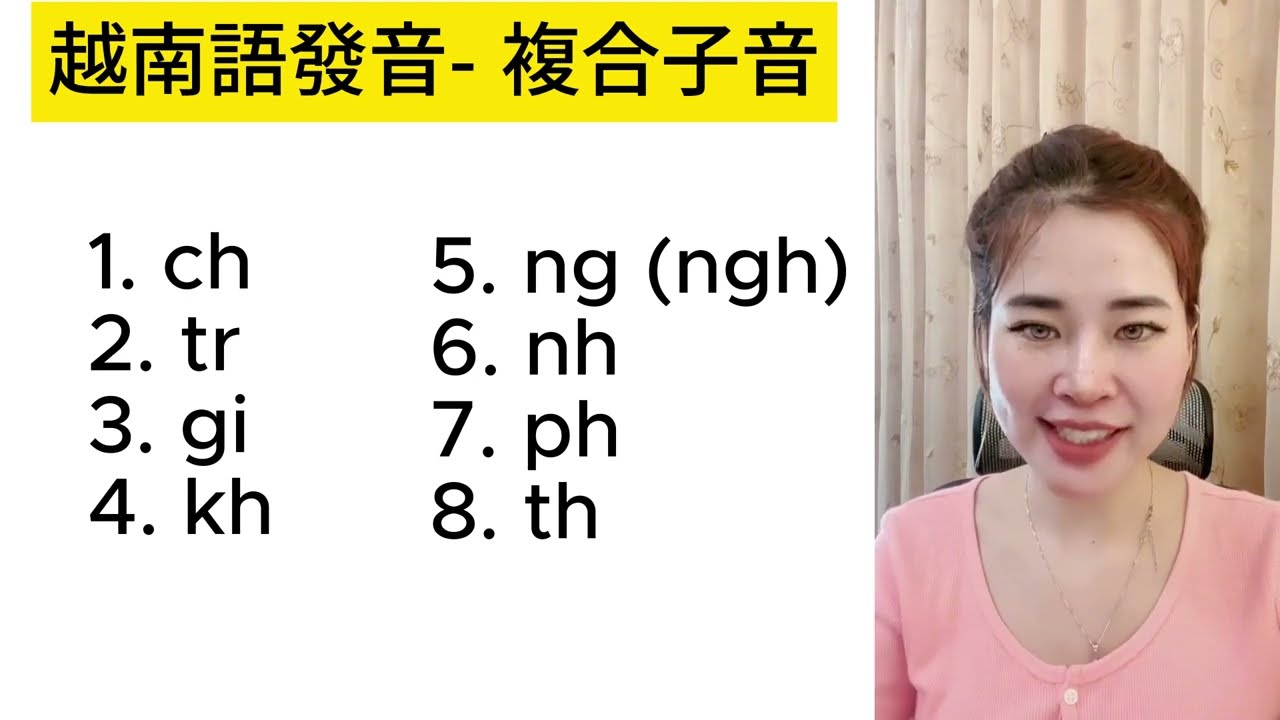 越南語基礎發音 -😍 複合子音- 詳細教學😎注音協助發音
