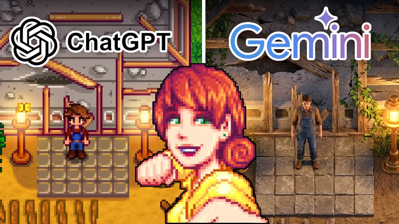 Gemini vs ChatGPT Criando Stardew Valley do ZERO! (rinha de IA caipira)