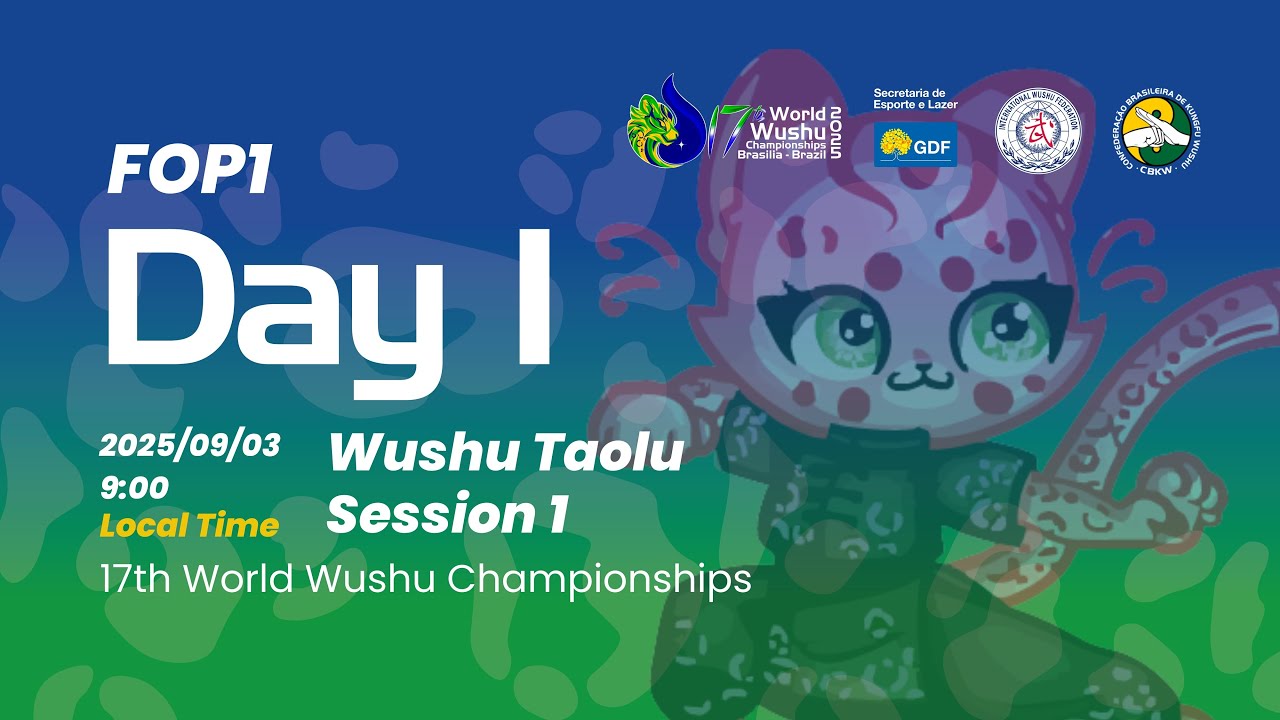 17th World Wushu Championships - Taolu FOP2 Day1Session 1 Gunshu &Nandao