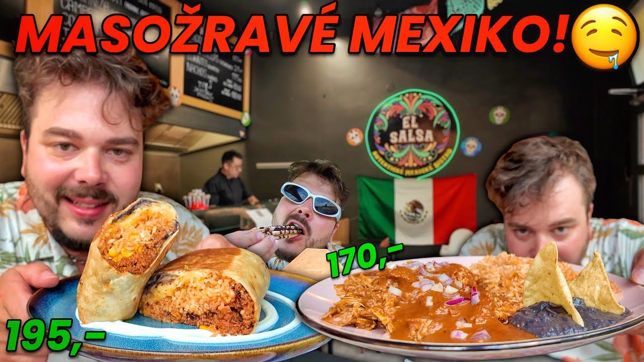MASITÉ BURRITO A NALOŽENÉ MEXICKÉ MENÍČKO ZA SKVĚLOU CENU V MÉM MILOVANÉM BISTRU EL SALSA KYJOV🤤💚🇲🇽