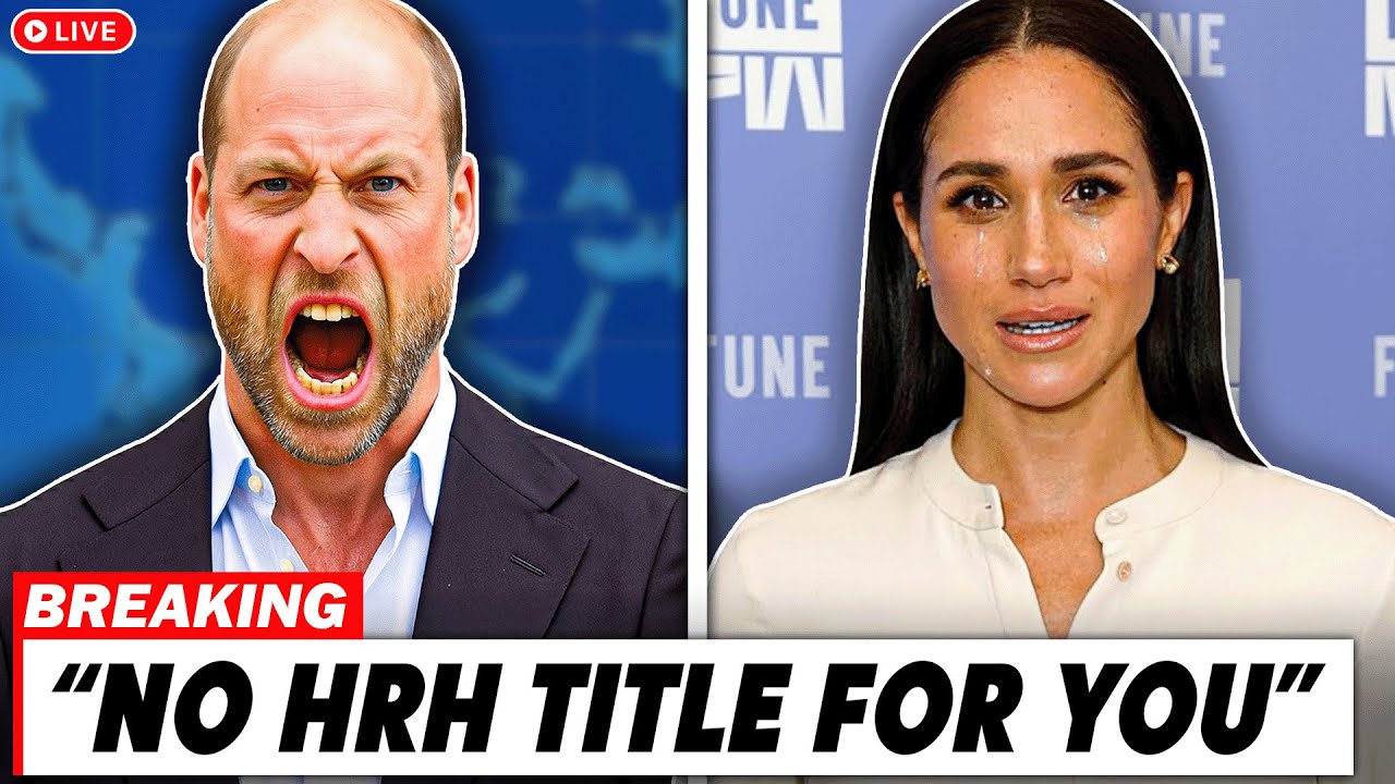Meghan Markle IN TEARS as William STRIPS Her HRH Title