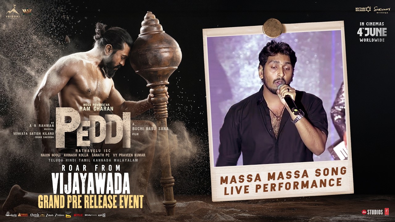 Massa Massa Live Performance | PEDDI Pre Release Event | Ram Charan | Buchi Babu Sana | A R Rahman
