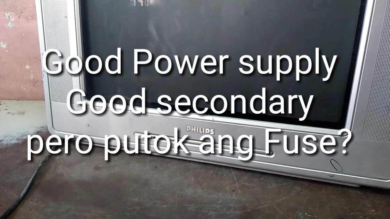 Phillips crt tv no power repair tutorial