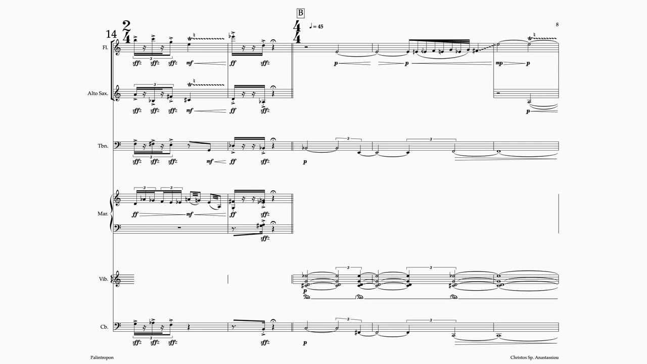 Christos Anastassiou, ''Palintropon'' Opus 129, 2022, Athens – Epidaurus Festival 7-6-2022 (Demo)