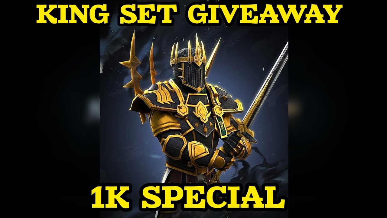 KING SET GIVEAWAY| 1K SPECIAL VIDEO| SHADOW FIGHT 3| FOUR PATHS EVENT
