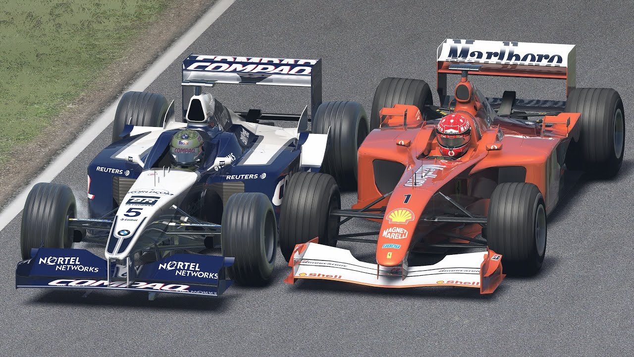 Michael Schumacher vs Ralf Schumacher | Ferrari F2001 vs Williams-BMW FW23 | F1 2001 at Imola