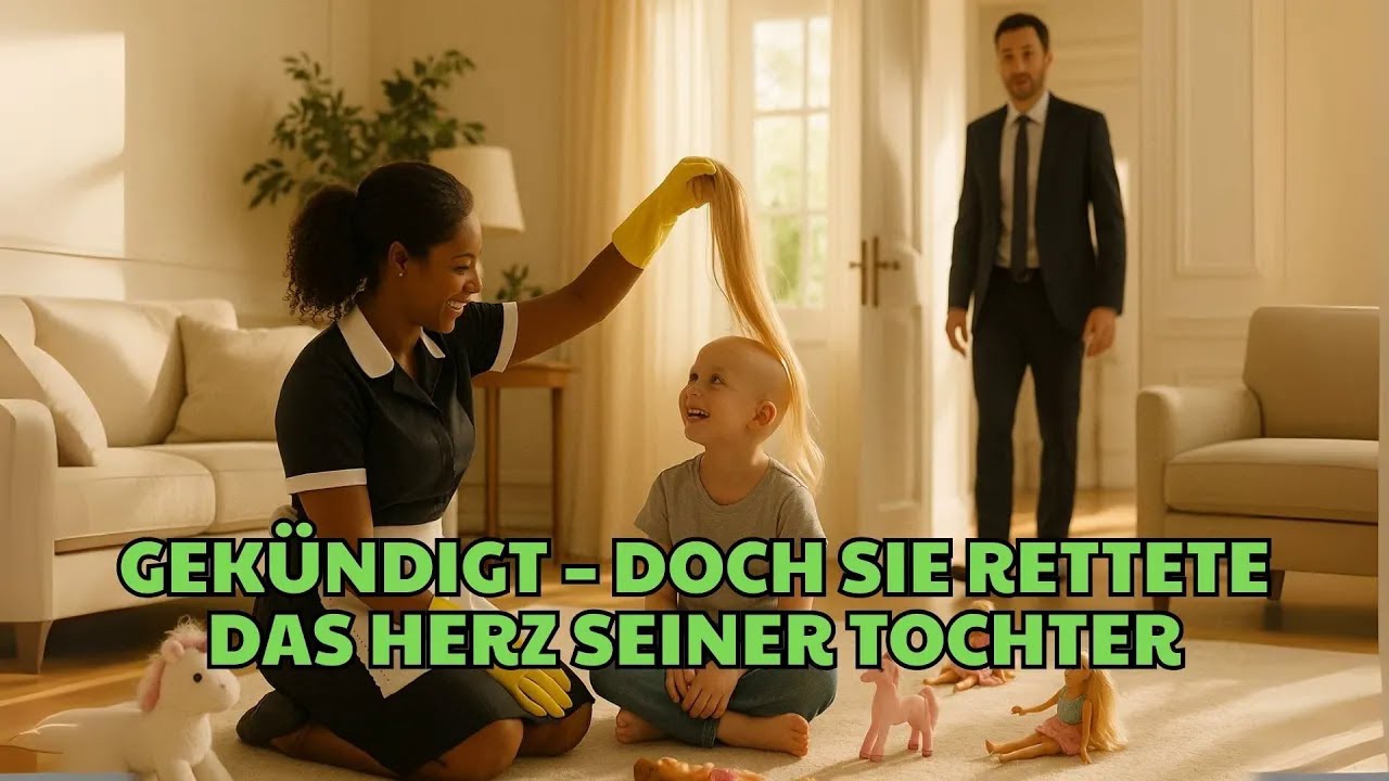 Milliardär entließ fünf Mägde – bis er sah wie eine seiner Tochter mit Krebs eine Perücke schen