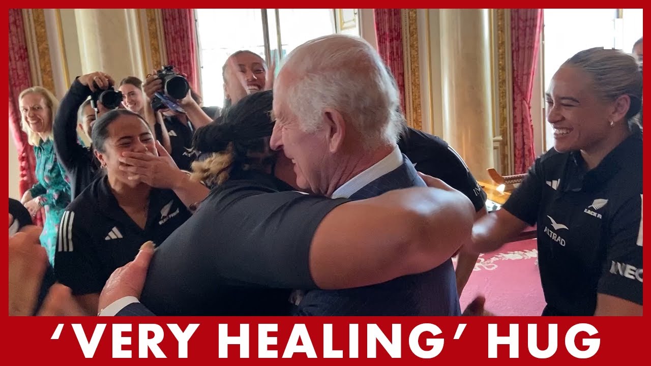 King Charles thanks New Zealand women’s rugby team players for ‘very healing’ hug | HELLO!