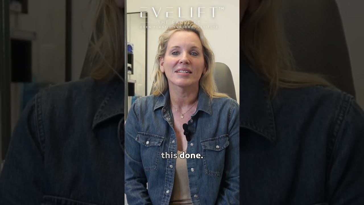 EVE Lift™ Patient First Time Seeing Before/After | Eden Plastic Surgery: Dr. Ali Charafeddine, MD