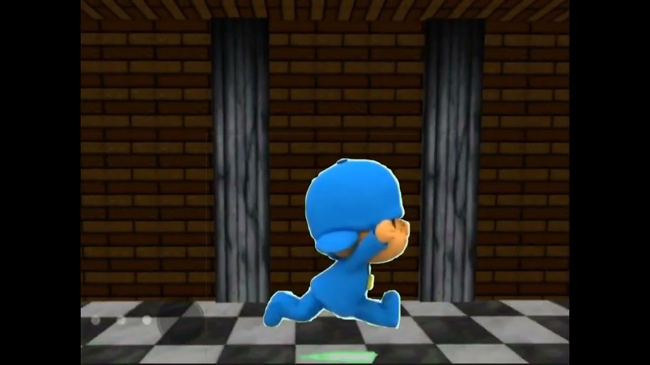 Pocoyo and wario head 