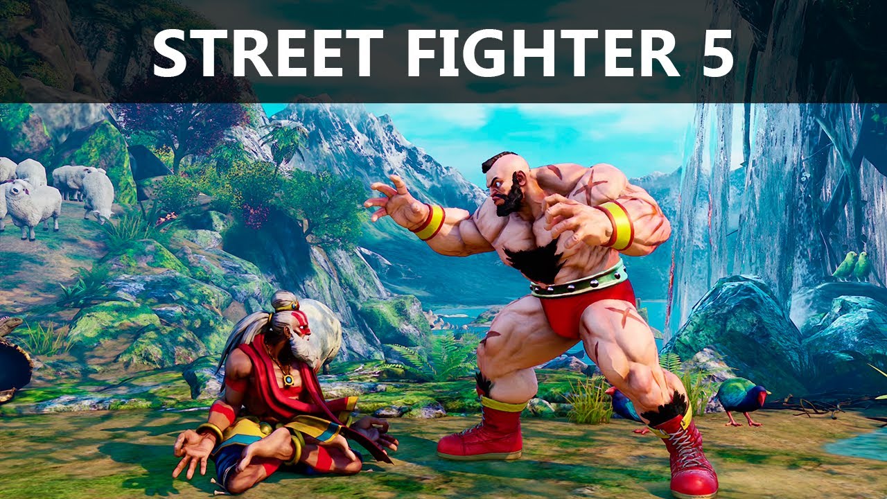Геймплей Street Fighter V со всеми персонажами и аренами (игра SF5 + DLC)