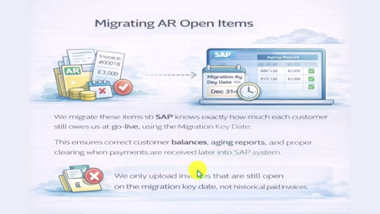 SAP S/4HANA AR Open Item Migration vs Upload Customer Open Items | Migration Cockpit (Part 1)