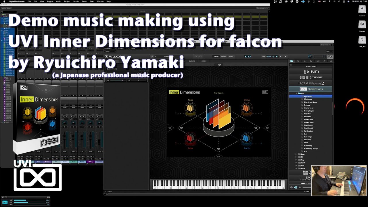 Demo music making using UVI Inner Dimensions by Ryuichiro Yamaki | No Talking