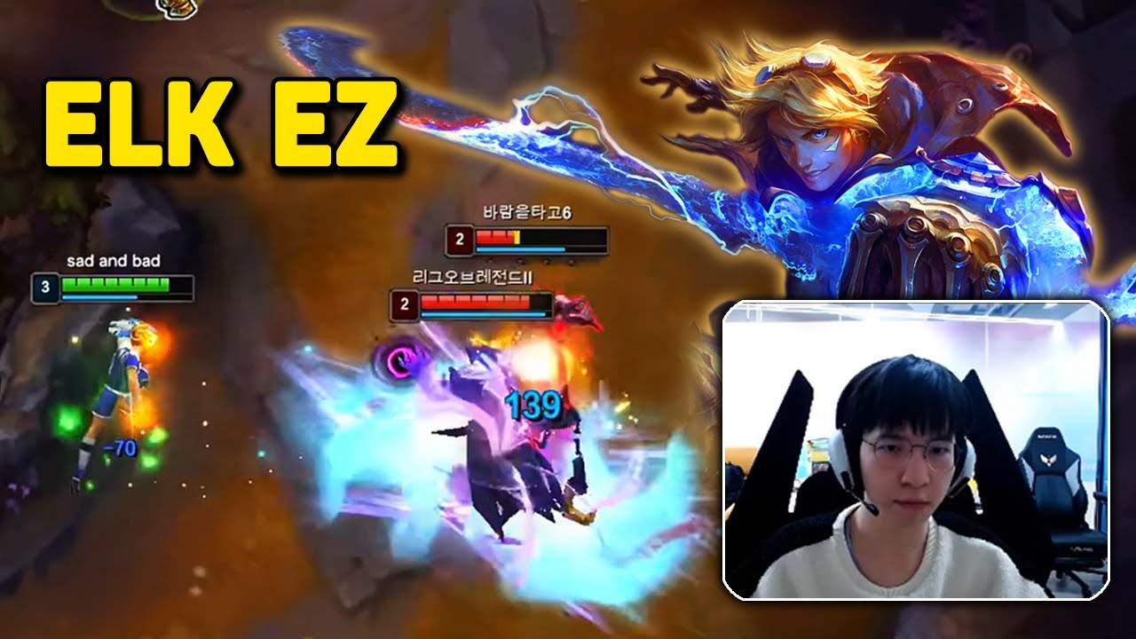 BLG Elk Stream Ezreal Destroy Challenger Jhin Adc