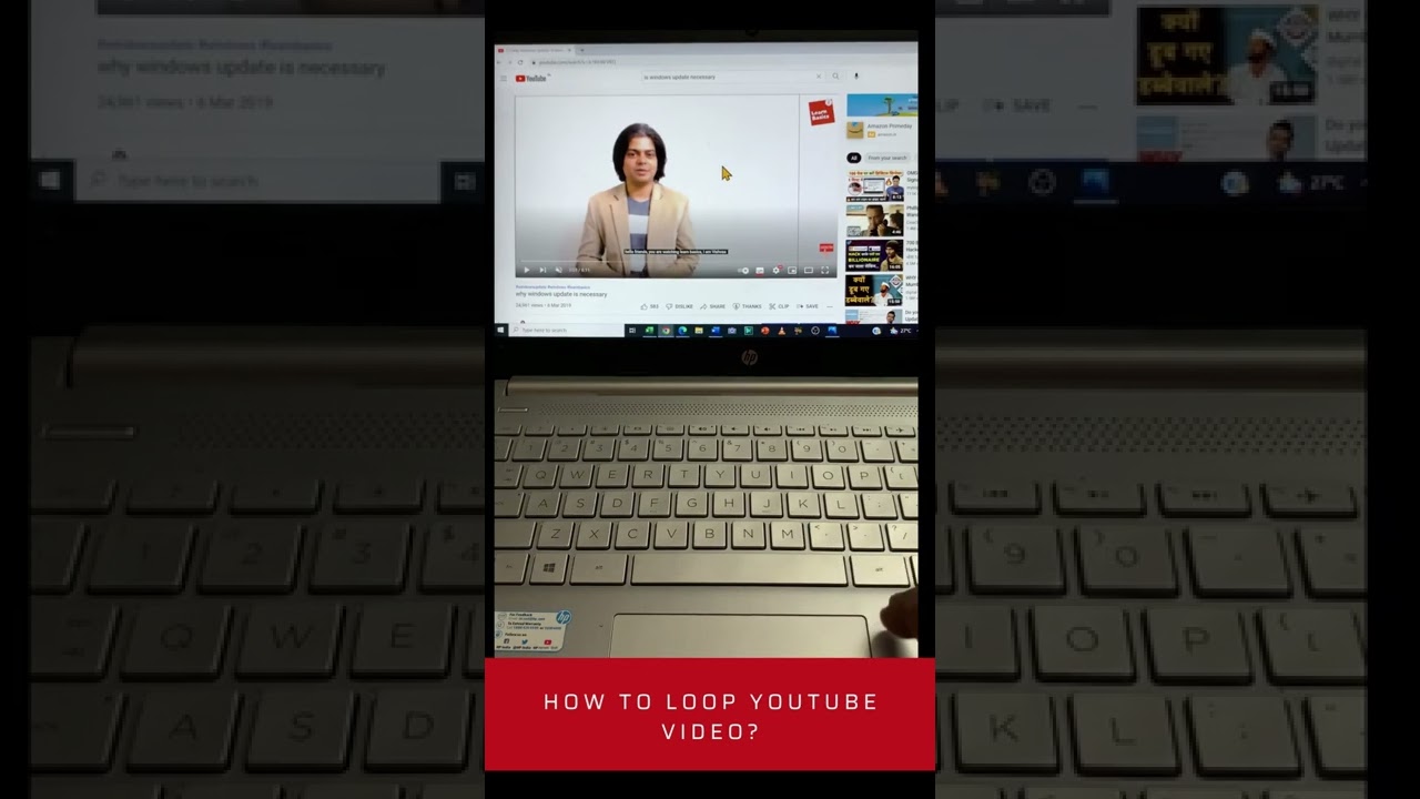 how to loop YouTube video?