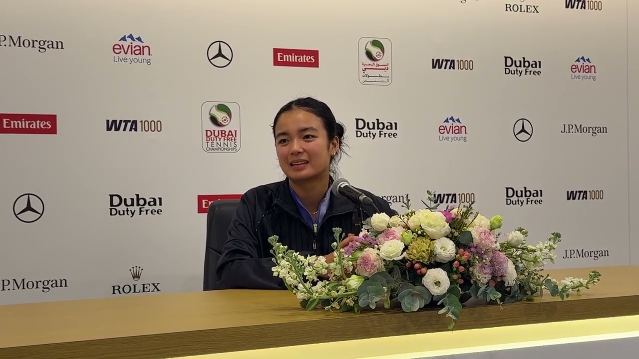 Alex Eala - R3 Press Conference - 2026 Dubai Duty Free Tennis Championships
