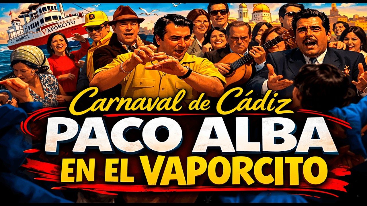 Carnaval de Cádiz 1968 Paco Alba en el Vaporcito