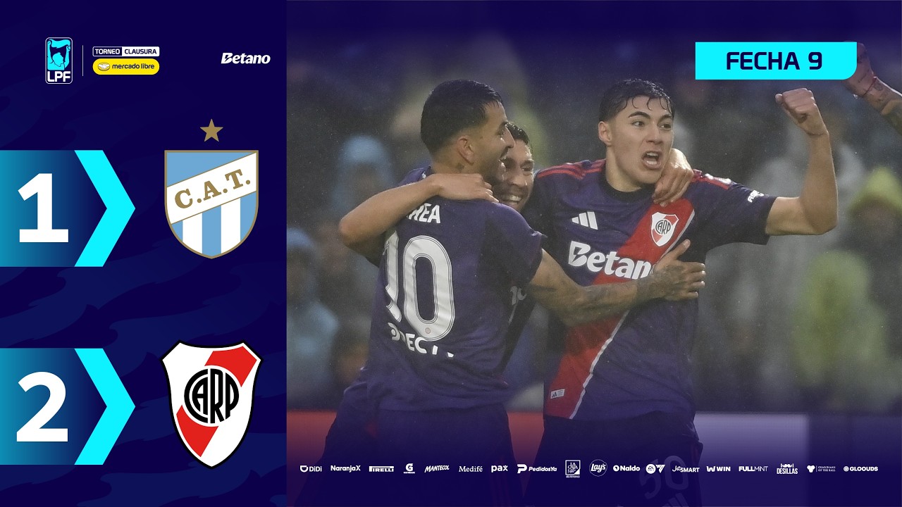 ATL&Eacute;TICO TUCUM&Aacute;N 1 - 2 RIVER | Resumen del partido | #TorneoMercadoLibre Clausura 2026 🏆