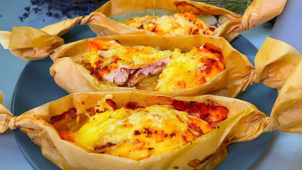 Лодочки с курицей и картофелем