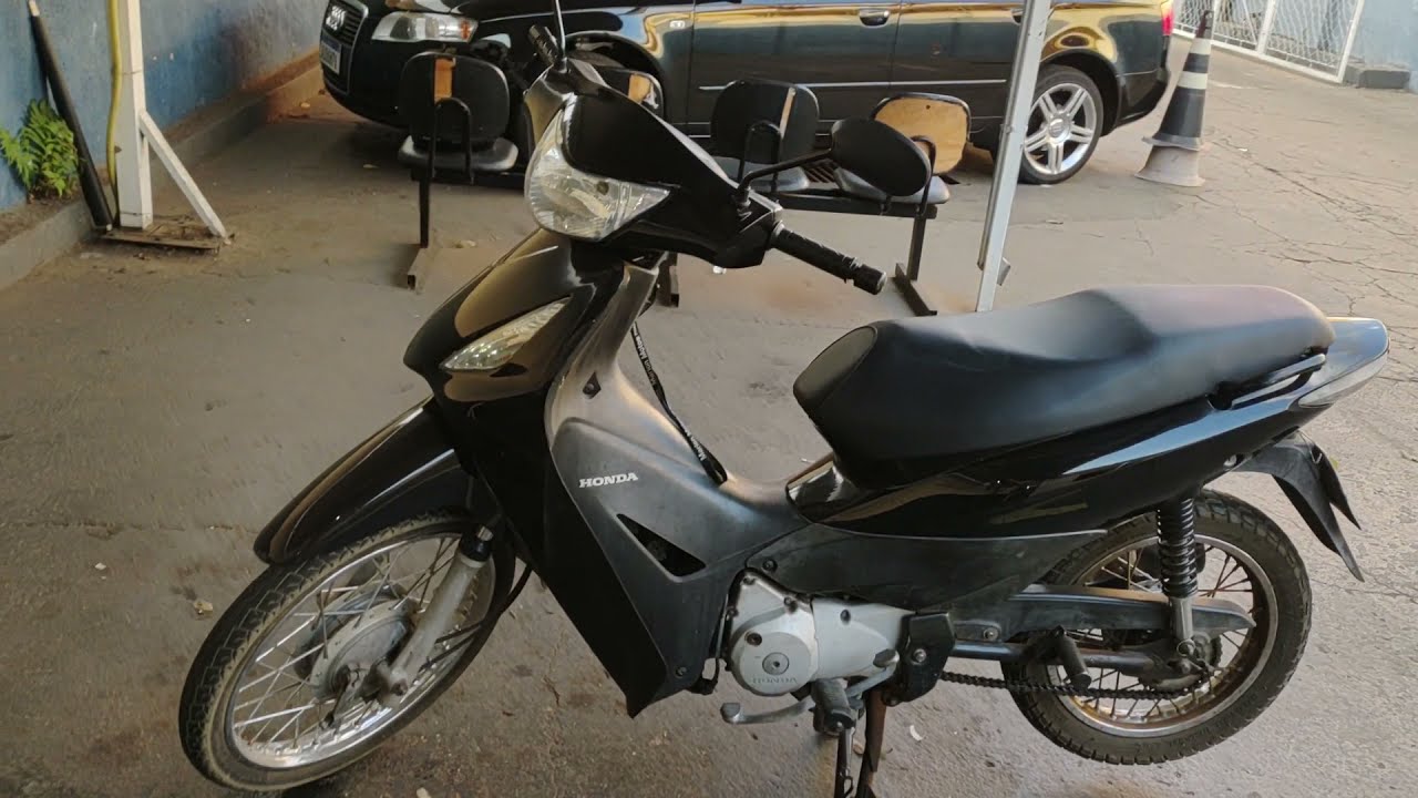 Local do n&uacute;mero motor e chassi Honda Biz