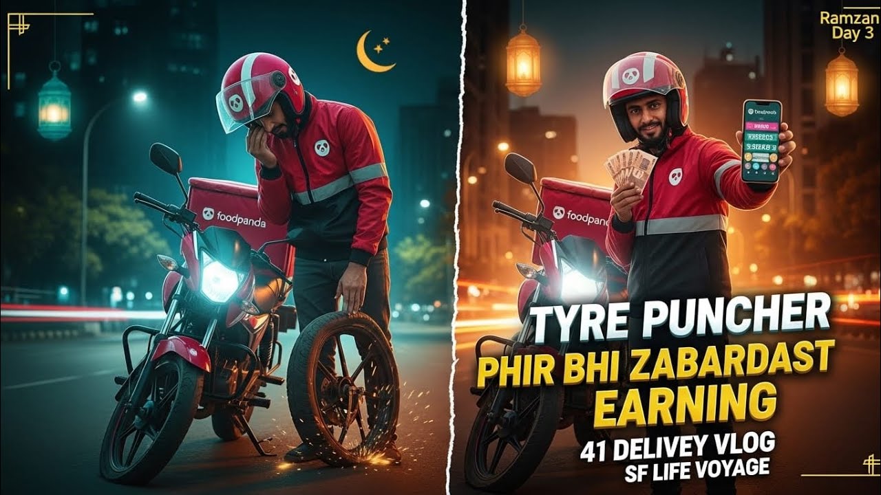 Ramzan Day 3 🌙 | Tyre Puncher Ke Bawajood Zabardast Earning 💸🔥 | DHA Karachi
