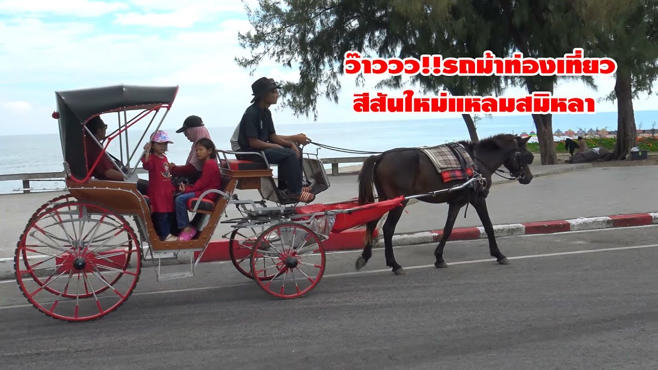 #สงขลา@รถม้าท่องเที่ยว#สีสันใหม่แหลมสมิหลา