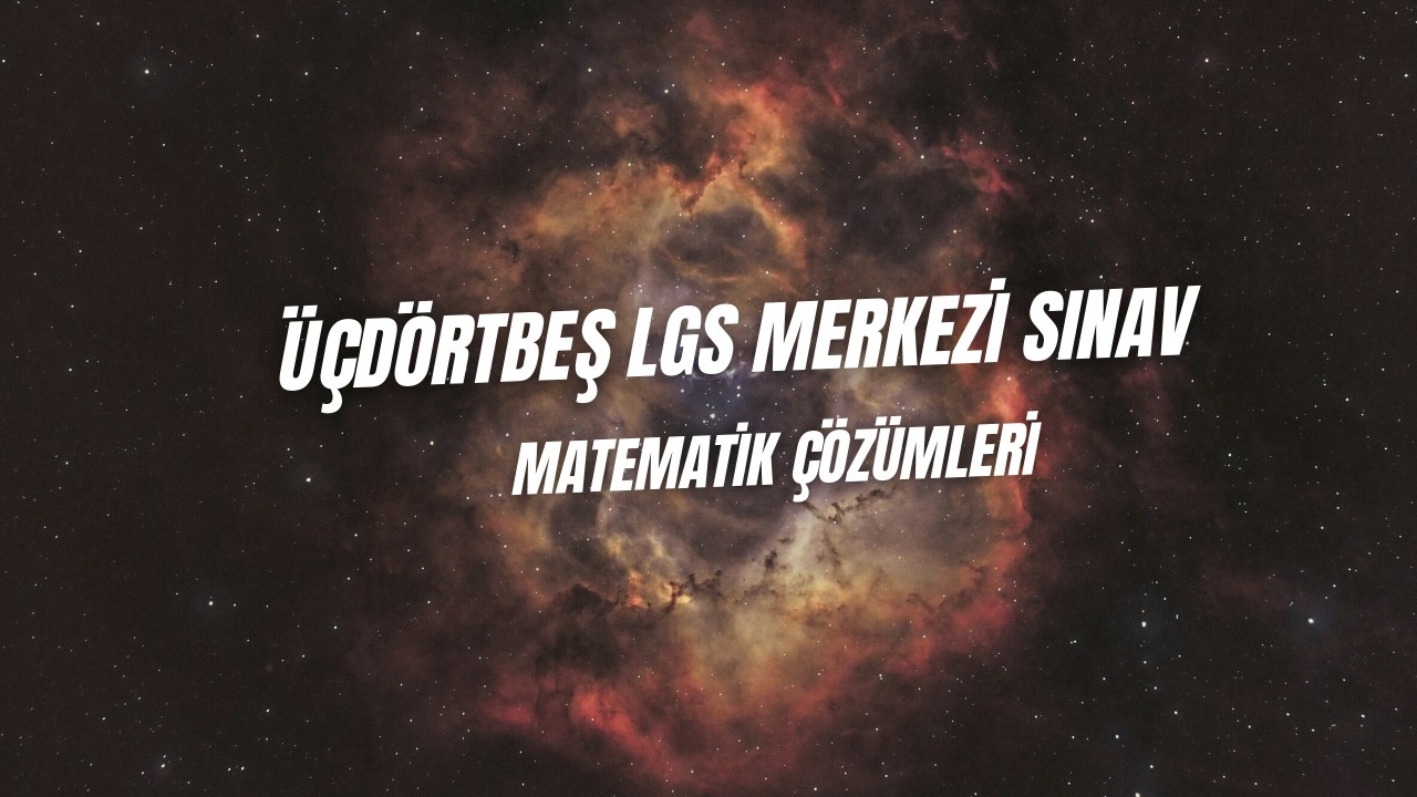 ÜÇDÖRTBEŞ YAYINLARI LGS MERKEZİ SINAV