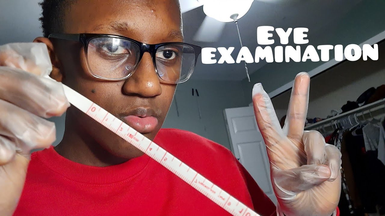 ASMR | Eye examination with measurements