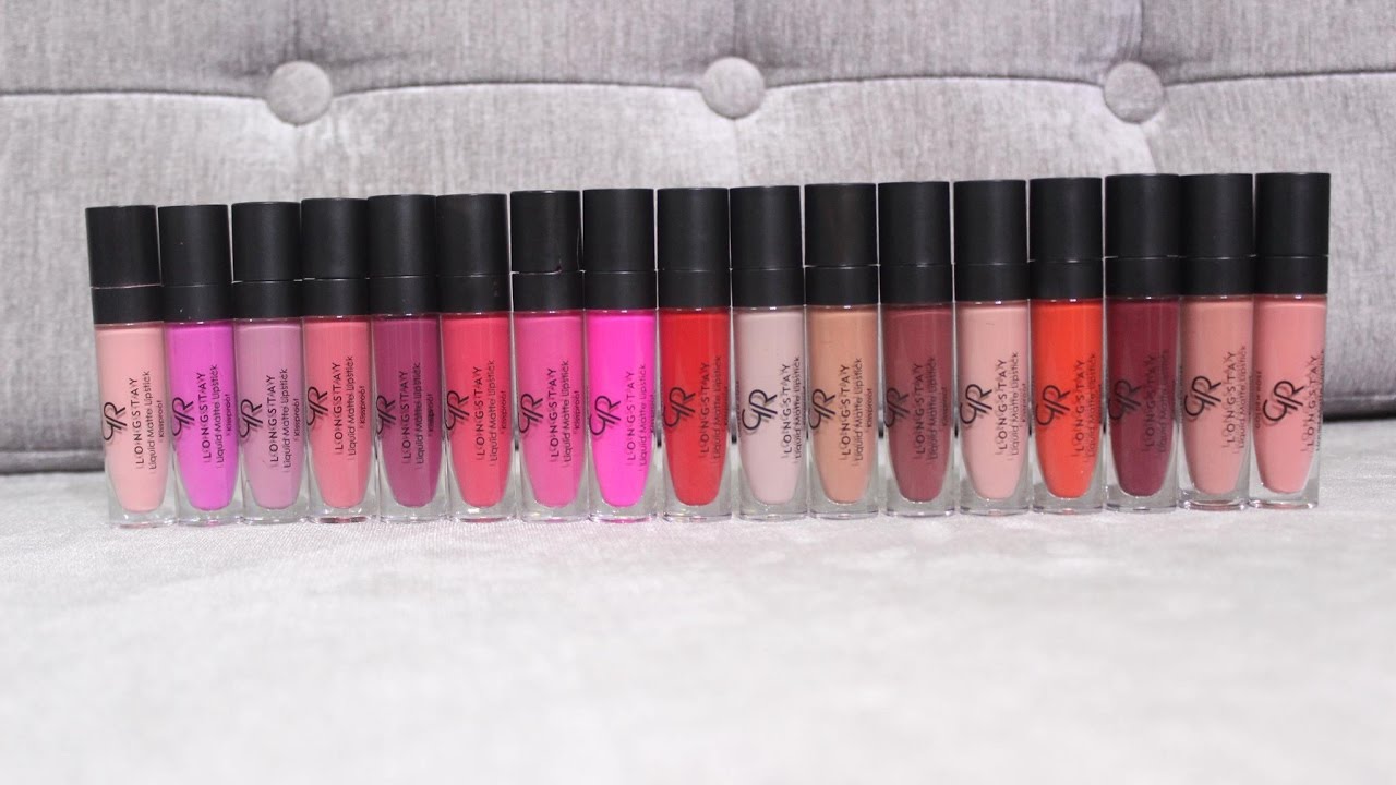 BIYW Review Chapter: #7 GOLDEN ROSE LONGSTAY LIQUID MATTE LIPSTICK SWATCH&REVIEW
