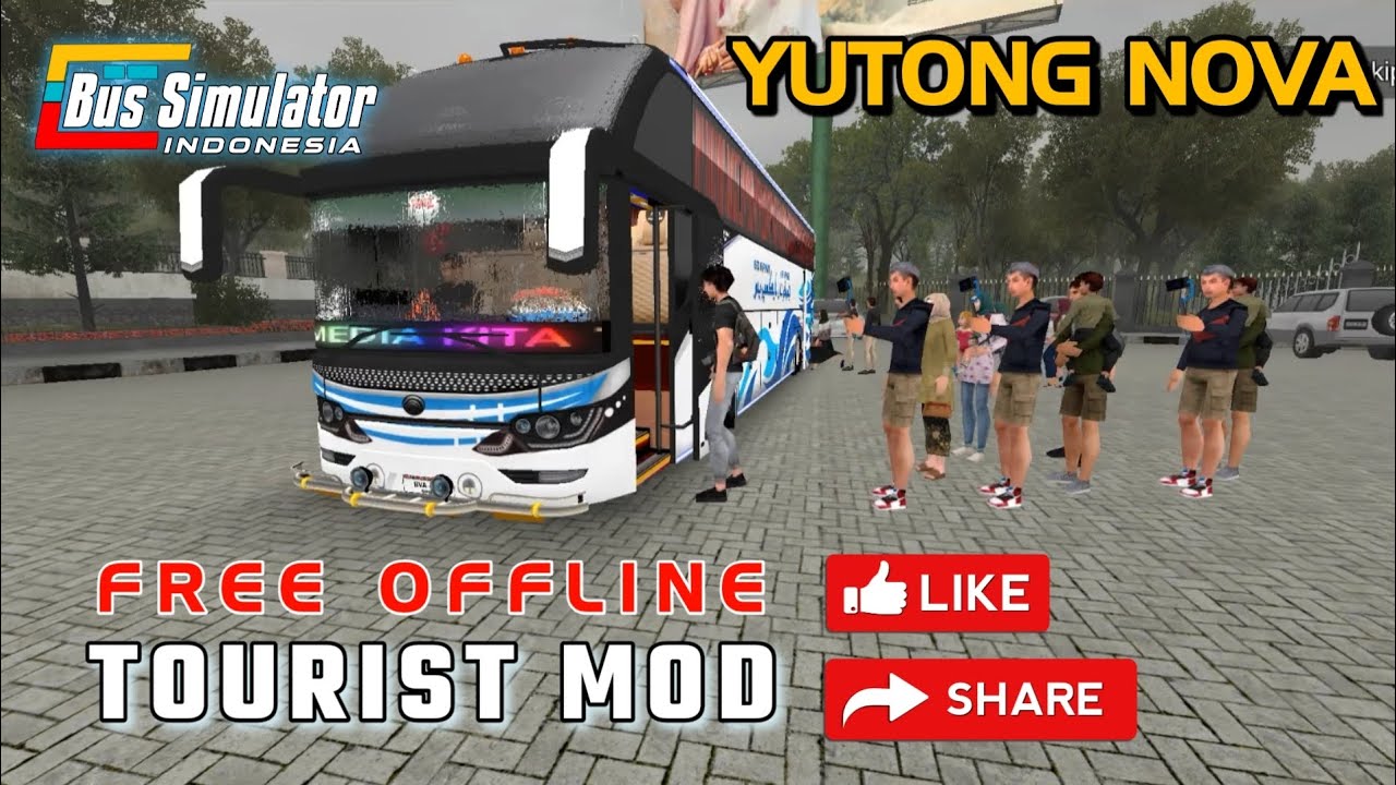 BUS SIMULATOR INDONESIA TOURIST MOD FREE | PAKISTANI BUS FREE PLAY GAME YUTONG BUS