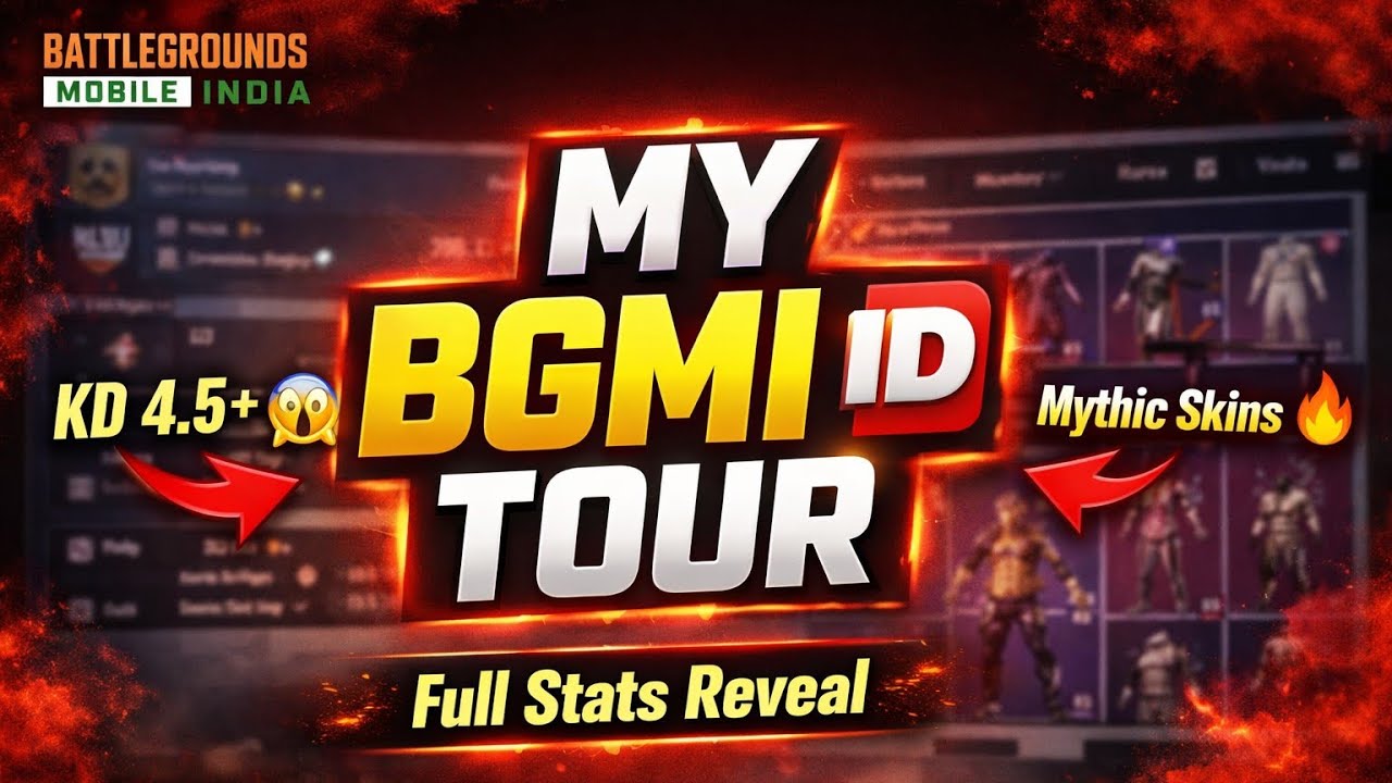 🎮 My BGMI ID Tour | OP Stats & Rare Skins Reveal 😱🔥