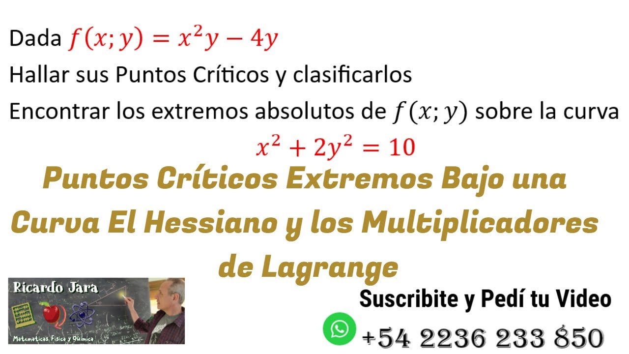 Hessiano y Multiplicadores de Lagrange