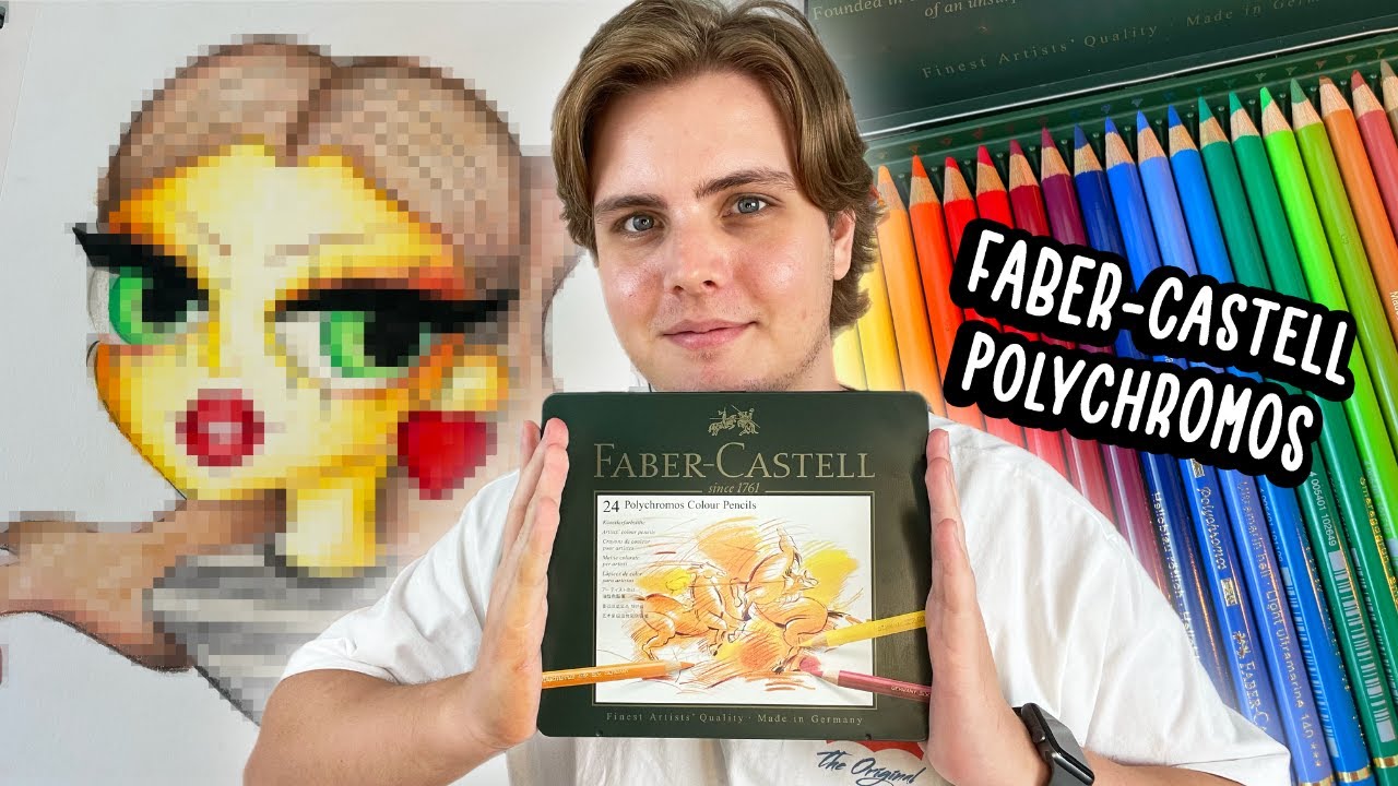 TESTANDO LÁPIS DE COR FABER-CASTELL POLYCHROMOS - MEU NOVO MATERIAL PREFERIDO?