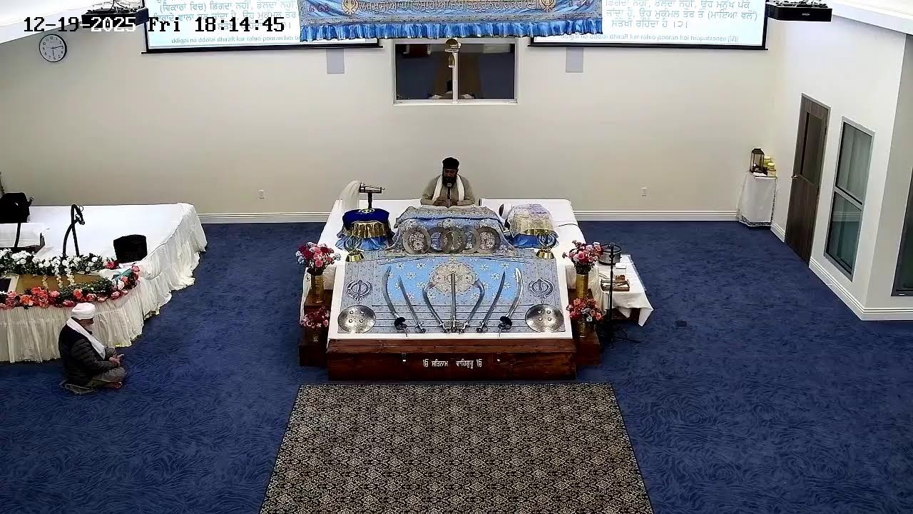 Guru Nanak Darbar Gurdwara Sahib Santa Rosa Live Telecast Evening Diwan Dec 19, 2025