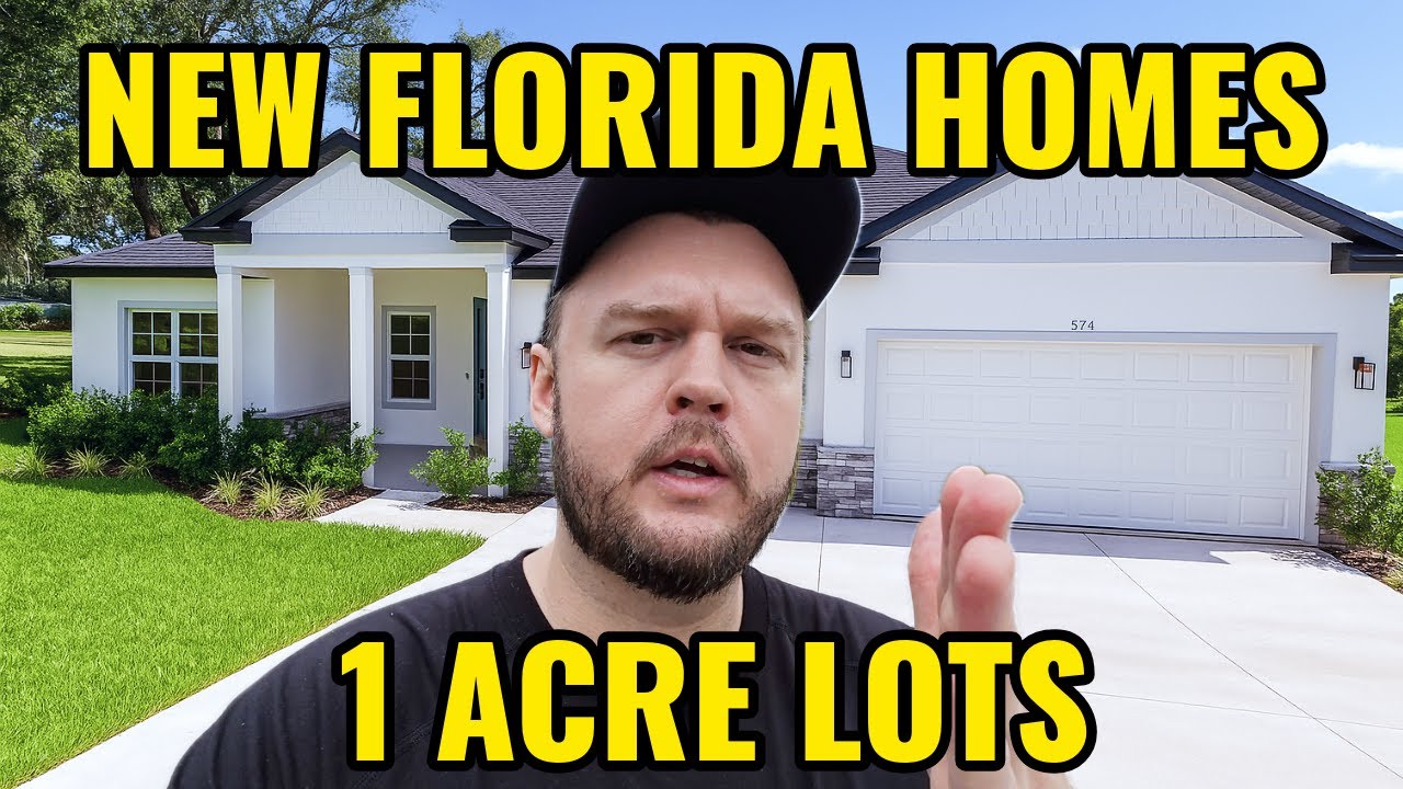2 Florida New Construction Homes on 1 Acre Lots! + Builder Incentives